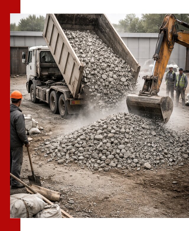 Доставка дробленого бетона в Волгограде оптом и в розницу