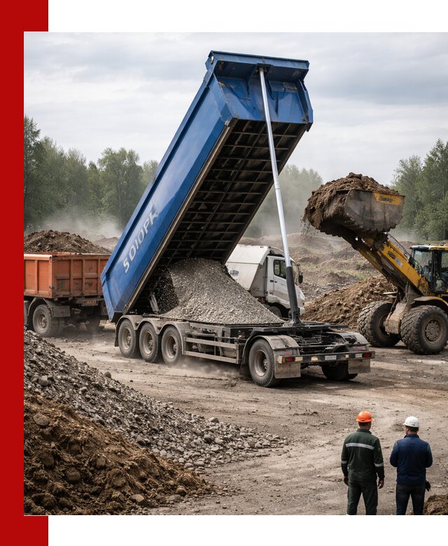 Аренда тонар 40 тонн в Волгограде с доставкой материалов