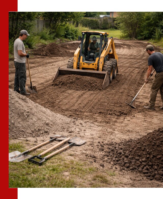 Планировка участка грунтом с вывозом и доставкой в Волгограде