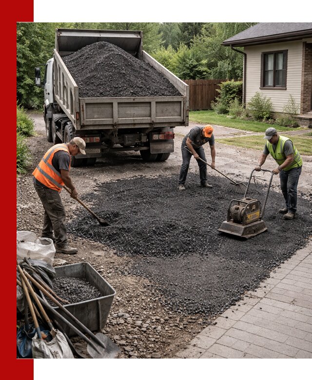 Асфальтовая крошка для двора с доставкой в Волгограде